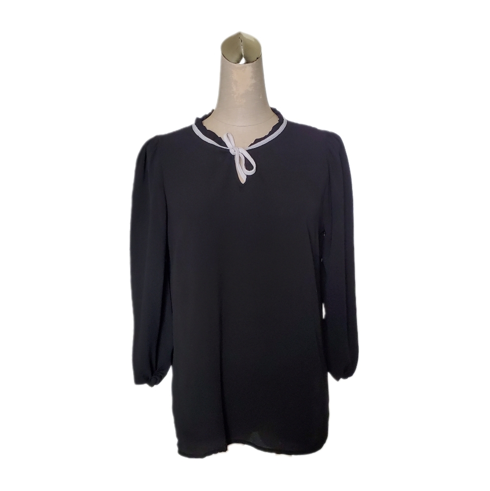 d.n.a couture Women's Black Blouse Sz S